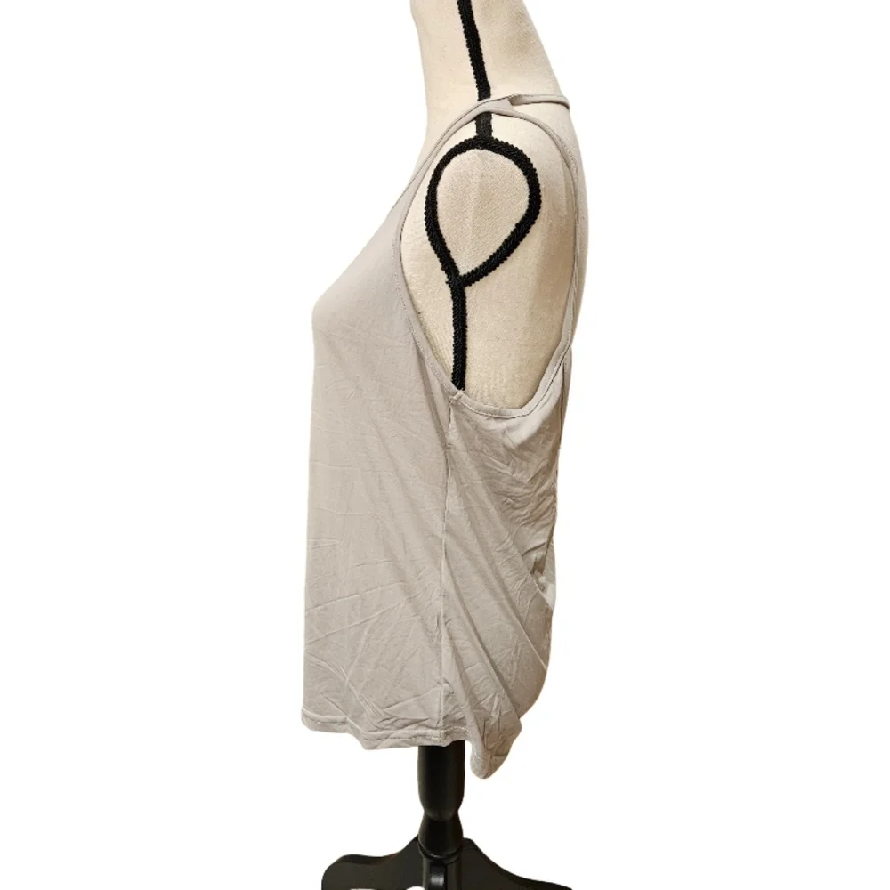 Women's Beige Sleeveless Top - Picture 7 of 10